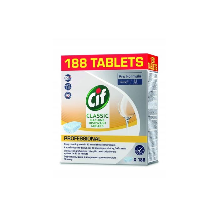 Таблетки для миття посуду CIF PROF Classic 188шт (4 шт/ящ).